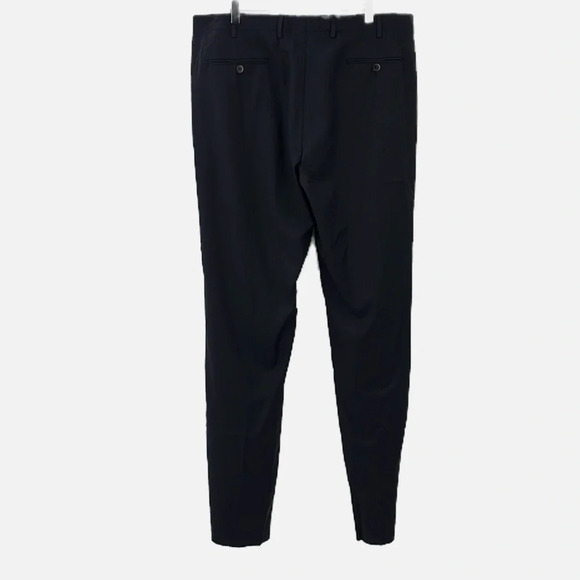 Zanetti Flat Front Brunello Unhemmed Suit Pants in Navy - NWOT - 38 Measured - Picture 3 of 6